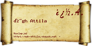 Ágh Attila névjegykártya